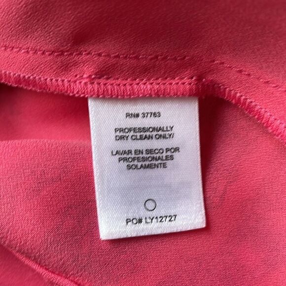 Laundry by Shelli Segal Women's Pink Sheath Dress 8 Multicolor Print 3/4 Sleeve - Picture 7 of 12